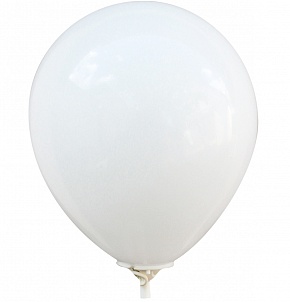 12""(30см) белый пастель Китай BB_12_101 (Pastel / White) 100шт/уп